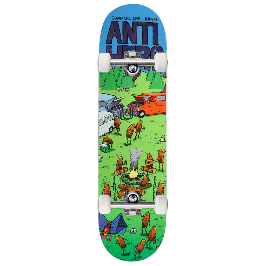 Anti-Hero Daan Roached Out 2 Complete Skateboard | Green | 8.28"