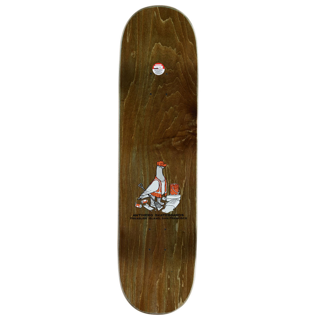 Anti-Hero Treasure Island Eagle Skateboard Deck | Grey | 8.25"