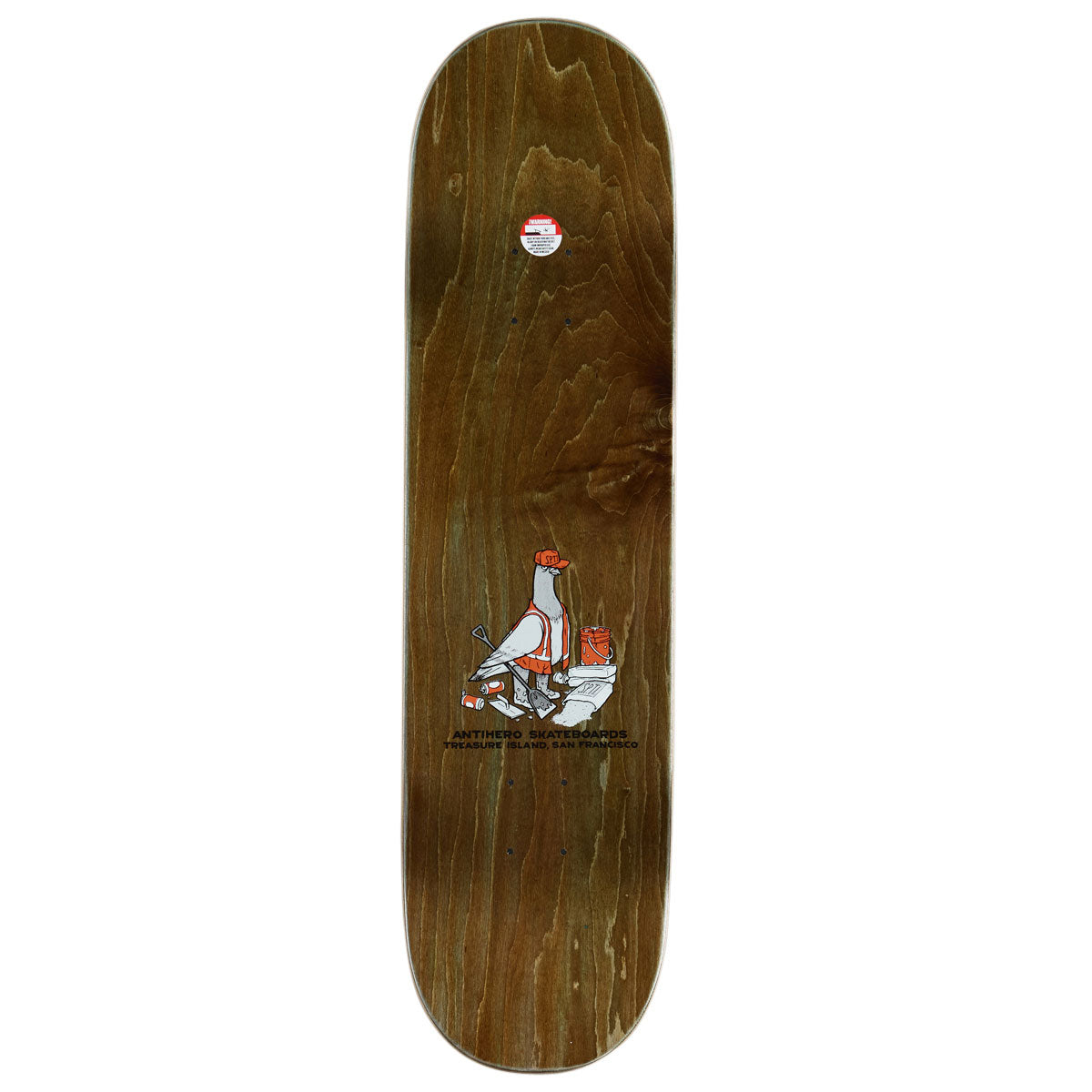 Anti-Hero Treasure Island Eagle Complete Skateboard | Grey | 8.25"