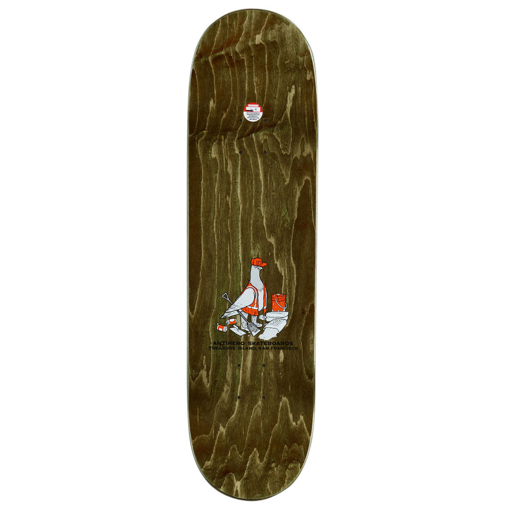Anti-Hero Treasure Island Eagle Complete Skateboard | Grey | 8.50"