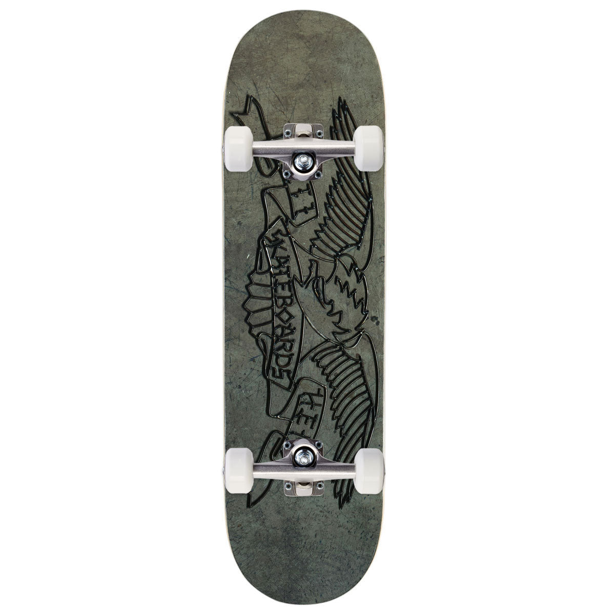 Anti-Hero Treasure Island Eagle Complete Skateboard | Grey | 8.50"