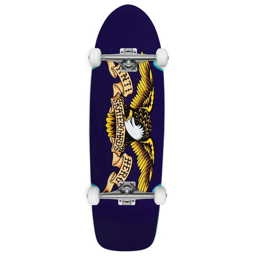 Anti-Hero Shaped Eagle Caster Complete Skateboard | Purple | 10.125"
