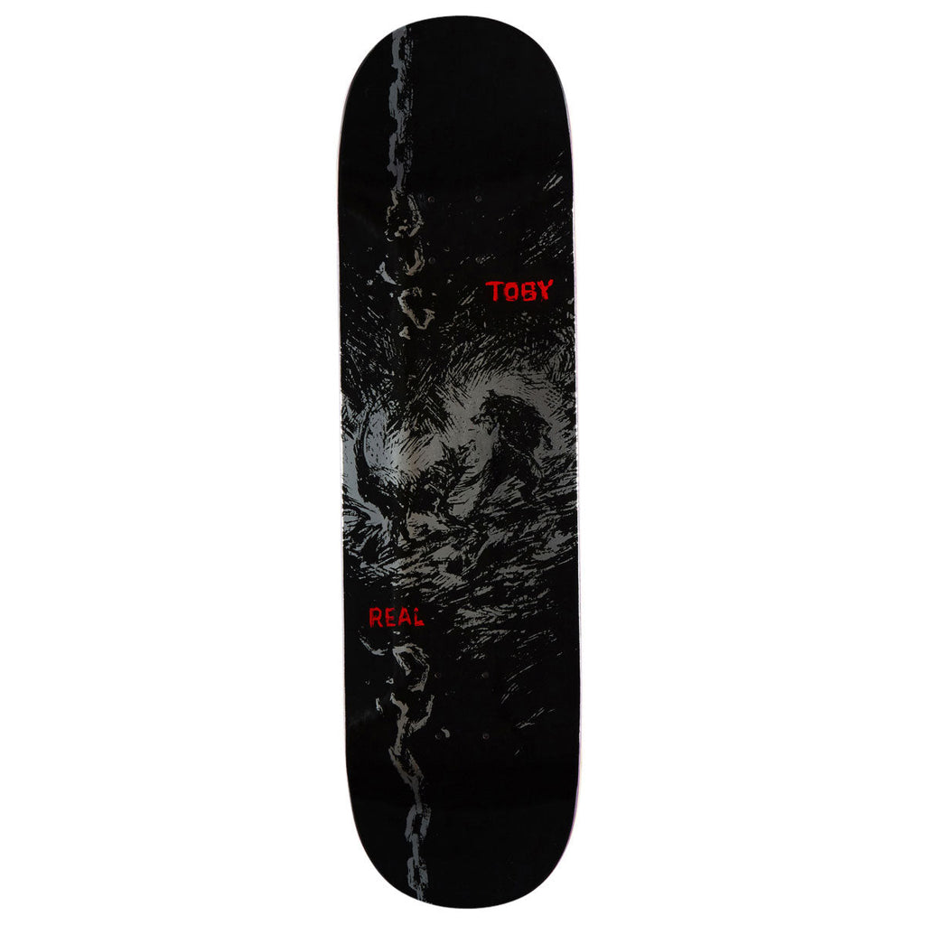 Real Toby Ryan Dog Bite Skateboard Deck | Black | 8.25"