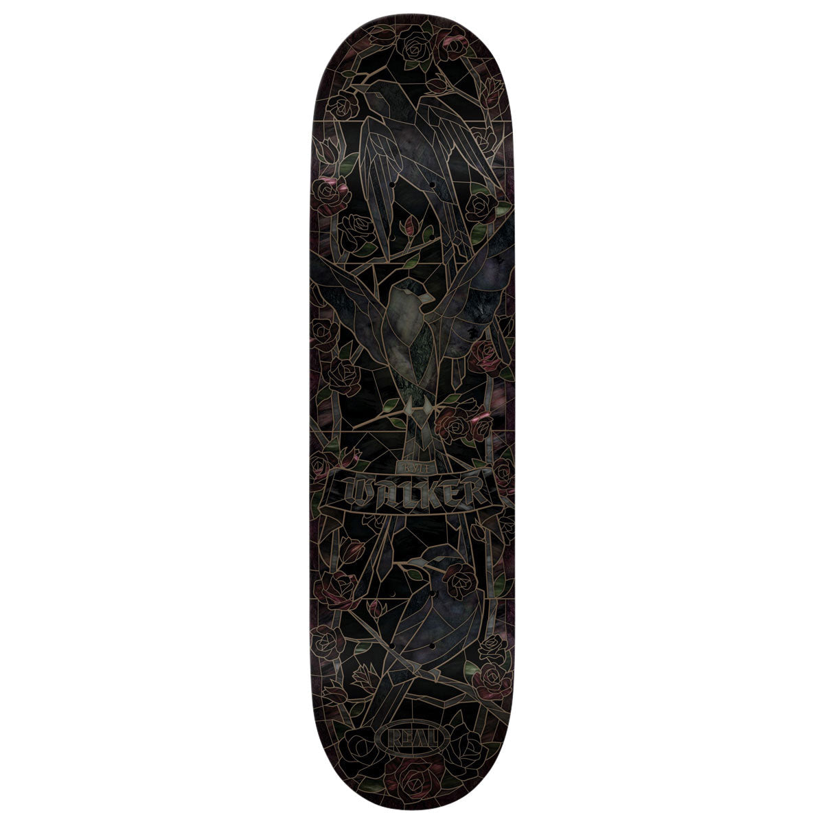 Real Kyle Black Sunday Cathedral Skateboard Deck | Black | 8.38"