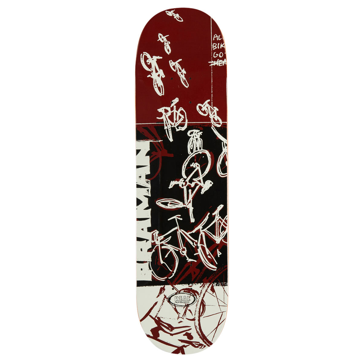 Real Praman Bike Purgatory Skateboard Deck | 8.25"