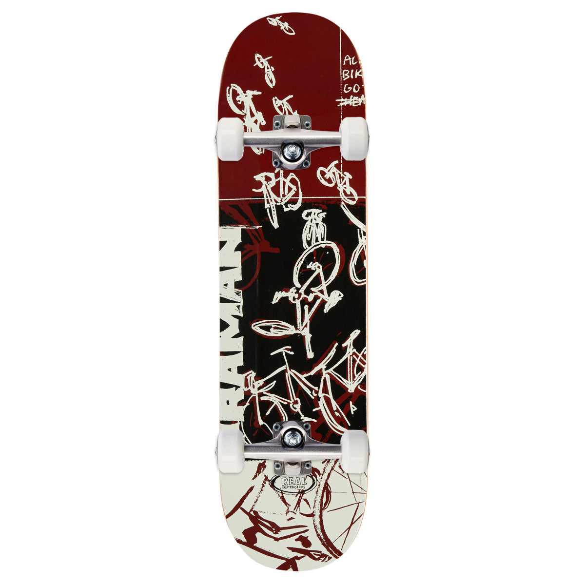 Real Praman Bike Purgatory Complete Skateboard | 8.25"