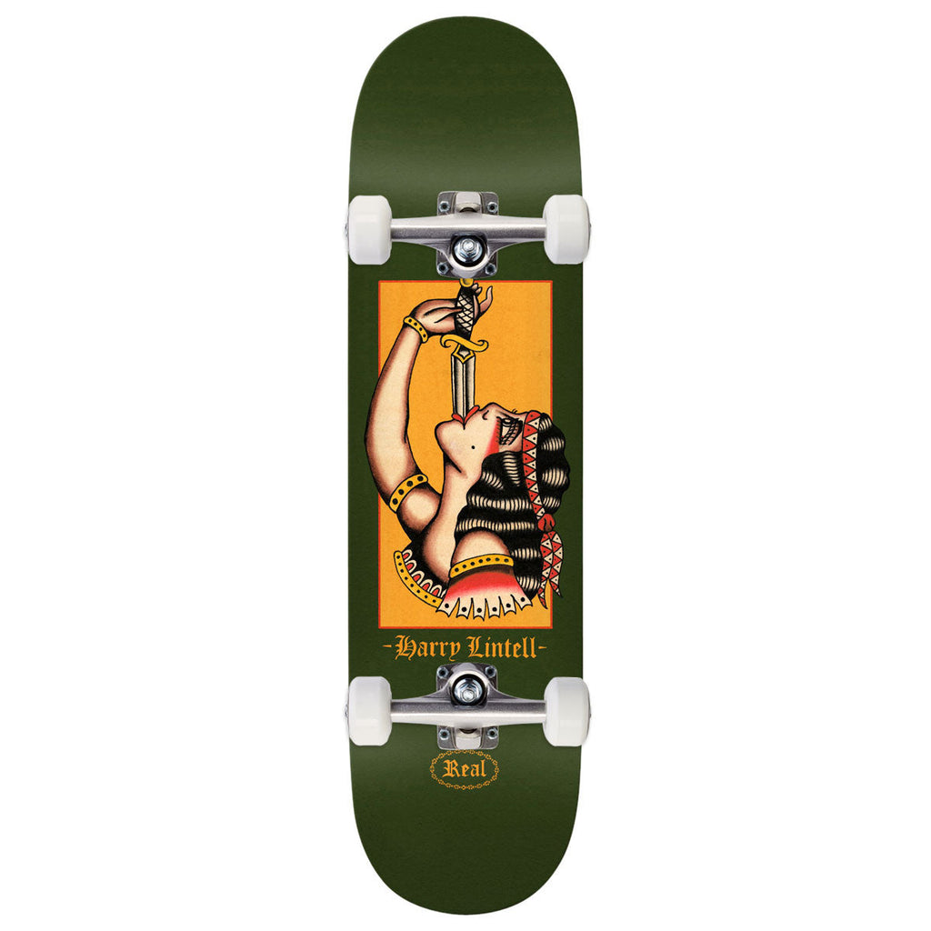 Real Harry Sword Swallower True Fit Complete Skateboard | Dark Green | 8.38"