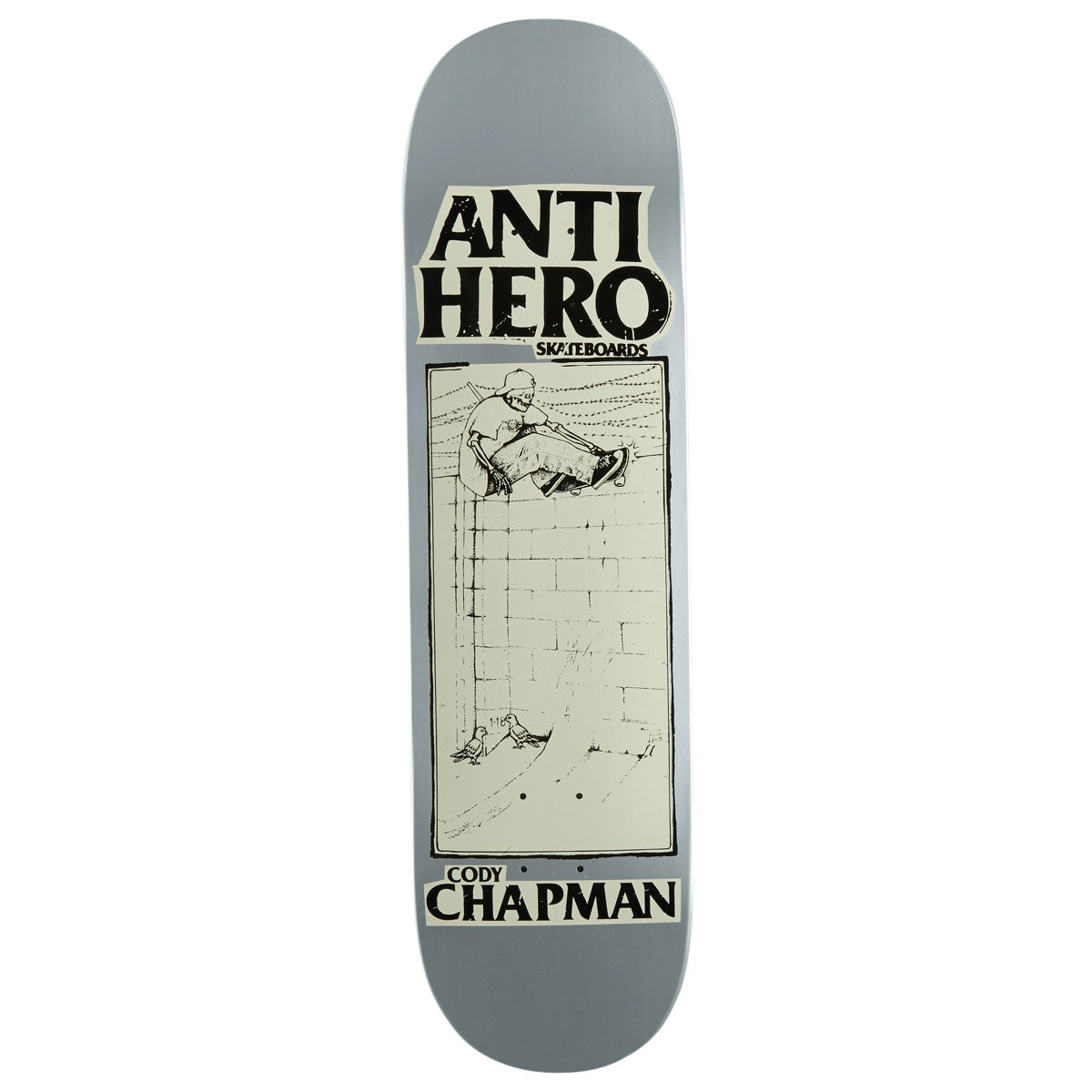 Anti-Hero Chapman Lance Mountain Art Skateboard Deck | Silver | 8.32"