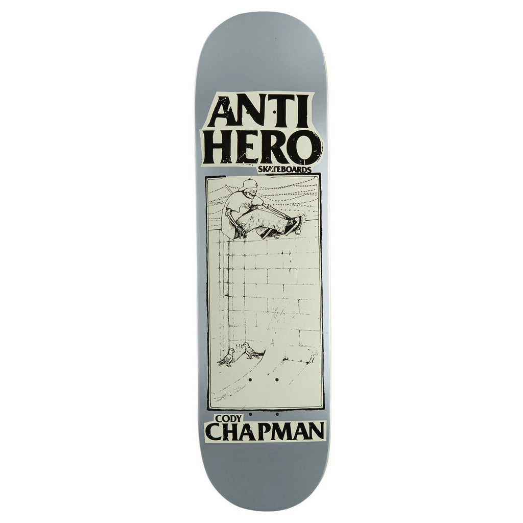 Anti-Hero DBX Chapman Lance Mountain Art Skateboard Deck | Silver | 8.32"