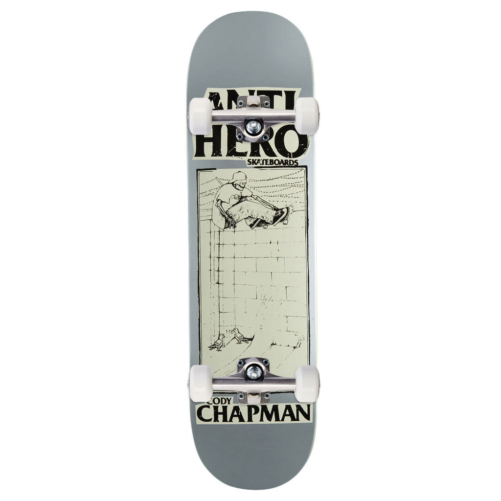 Anti-Hero DBX Chapman Lance Mountain Art Complete Skateboard | Silver | 8.32"