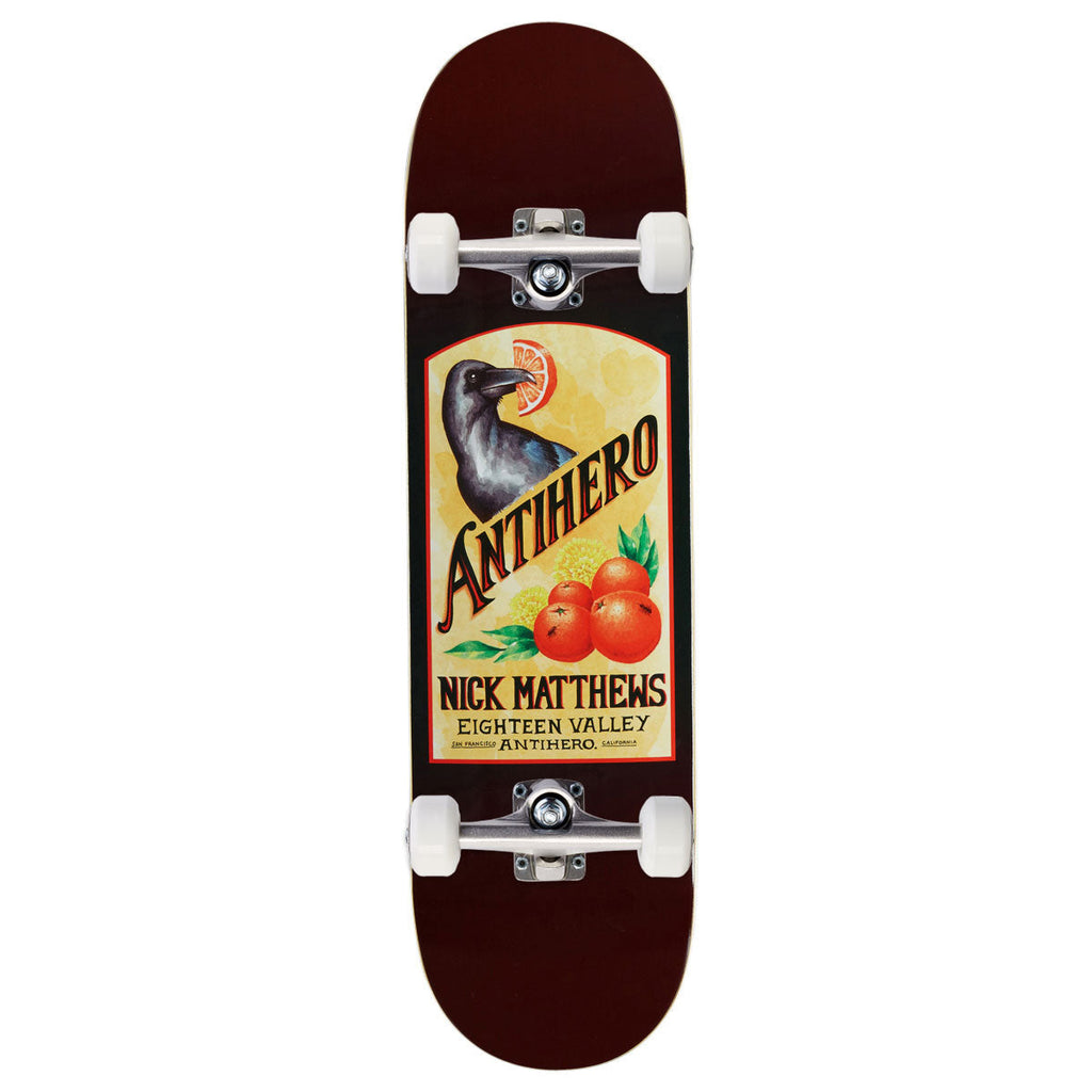Anti-Hero Matthews Homers Pt. 2 Complete Skateboard | Burgundy | 8.62"