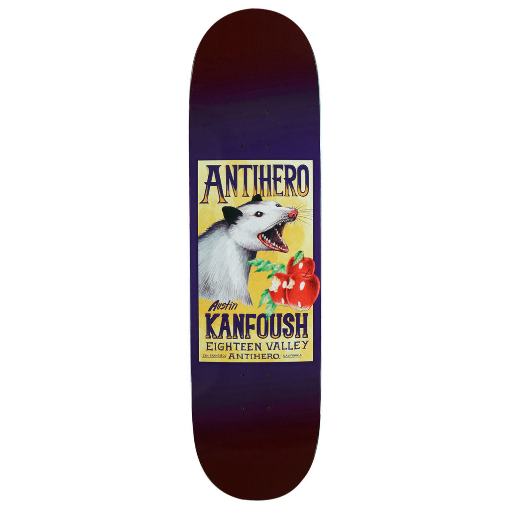 Anti-Hero Kanfoush Homers Pt. 2 Skateboard Deck | Purple | 8.50"