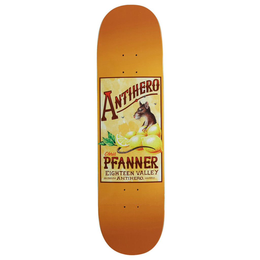 Anti-Hero Pfanner Homers Pt. 2 Skateboard Deck | Yellow | 8.25"