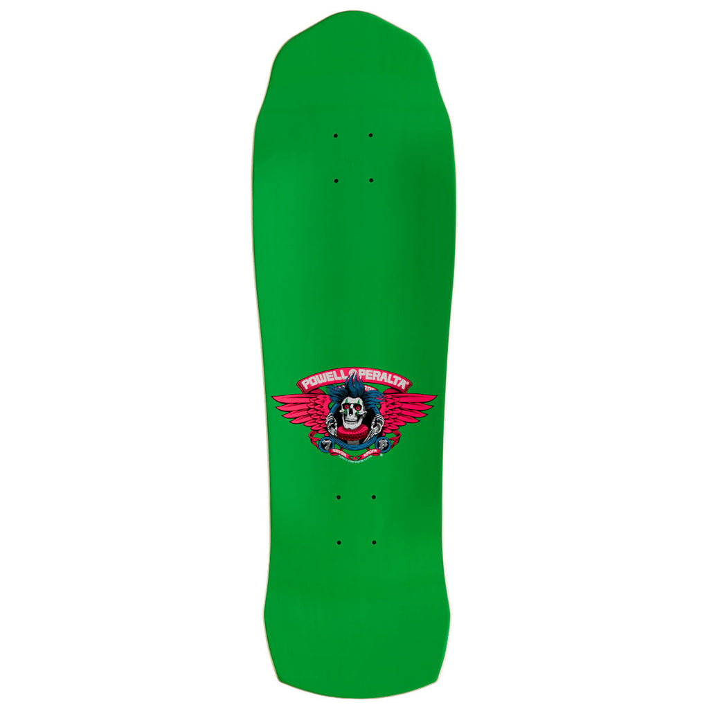 Powell-Peralta Chris Hiett Skull Skateboard Deck | Neon Green/Blue Foil | 9.50"