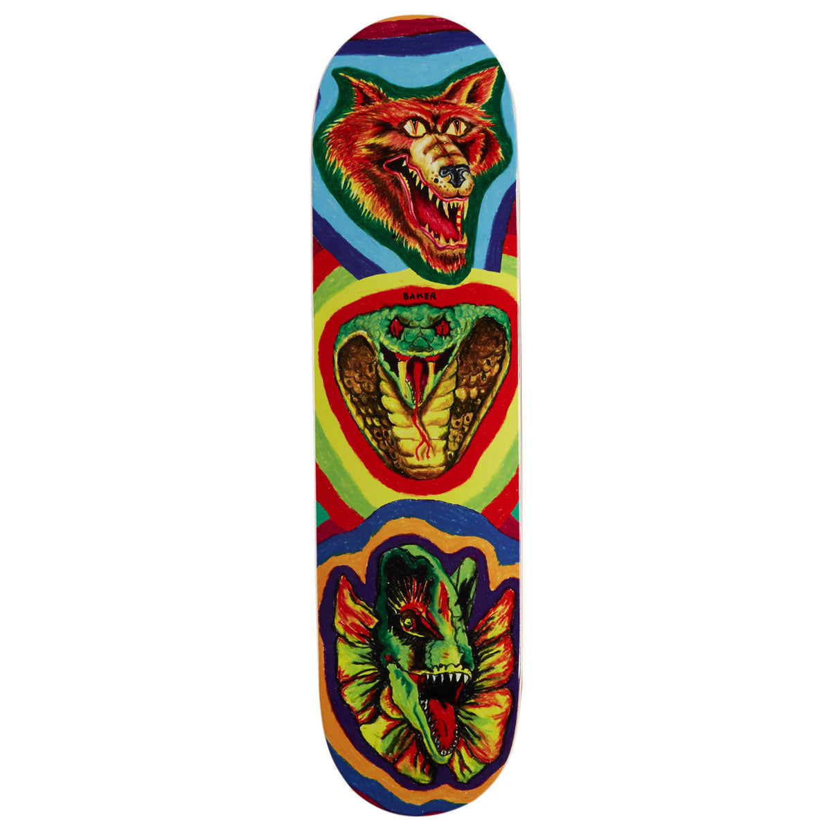 Baker Riley Hawk Fried Beast Skateboard Deck | 8.00"