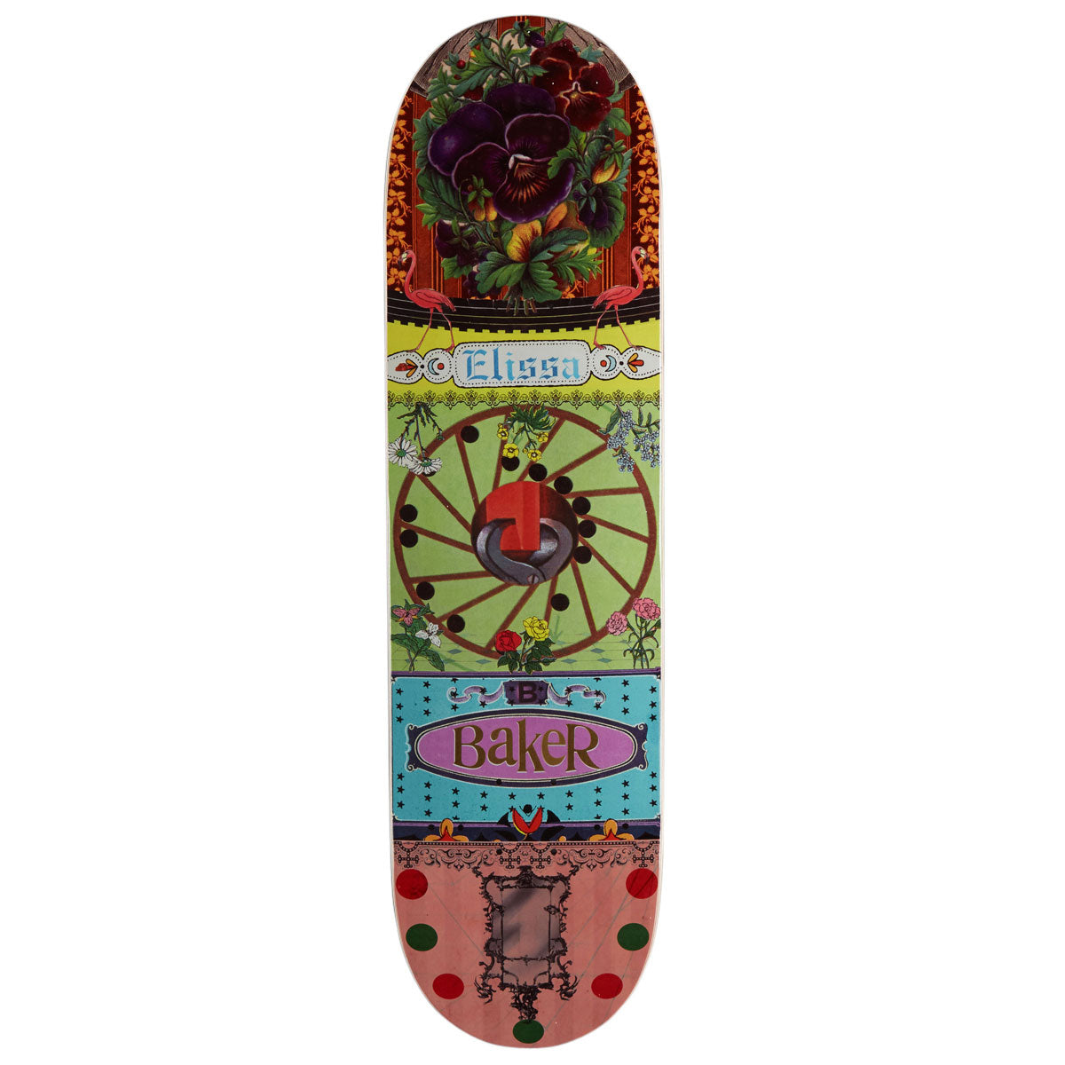 Baker Elissa Steamer Ephemera Skateboard Deck | 8.25"