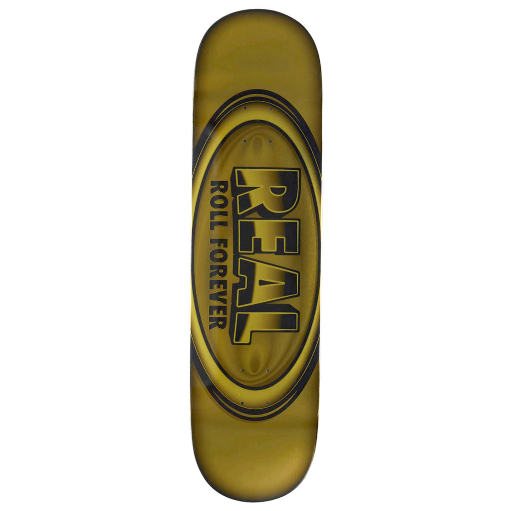 Real DBX Oval Team Skateboard Deck | Yellow | 8.38"