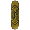 Real DBX Oval Team Skateboard Deck | Yellow | 8.38"